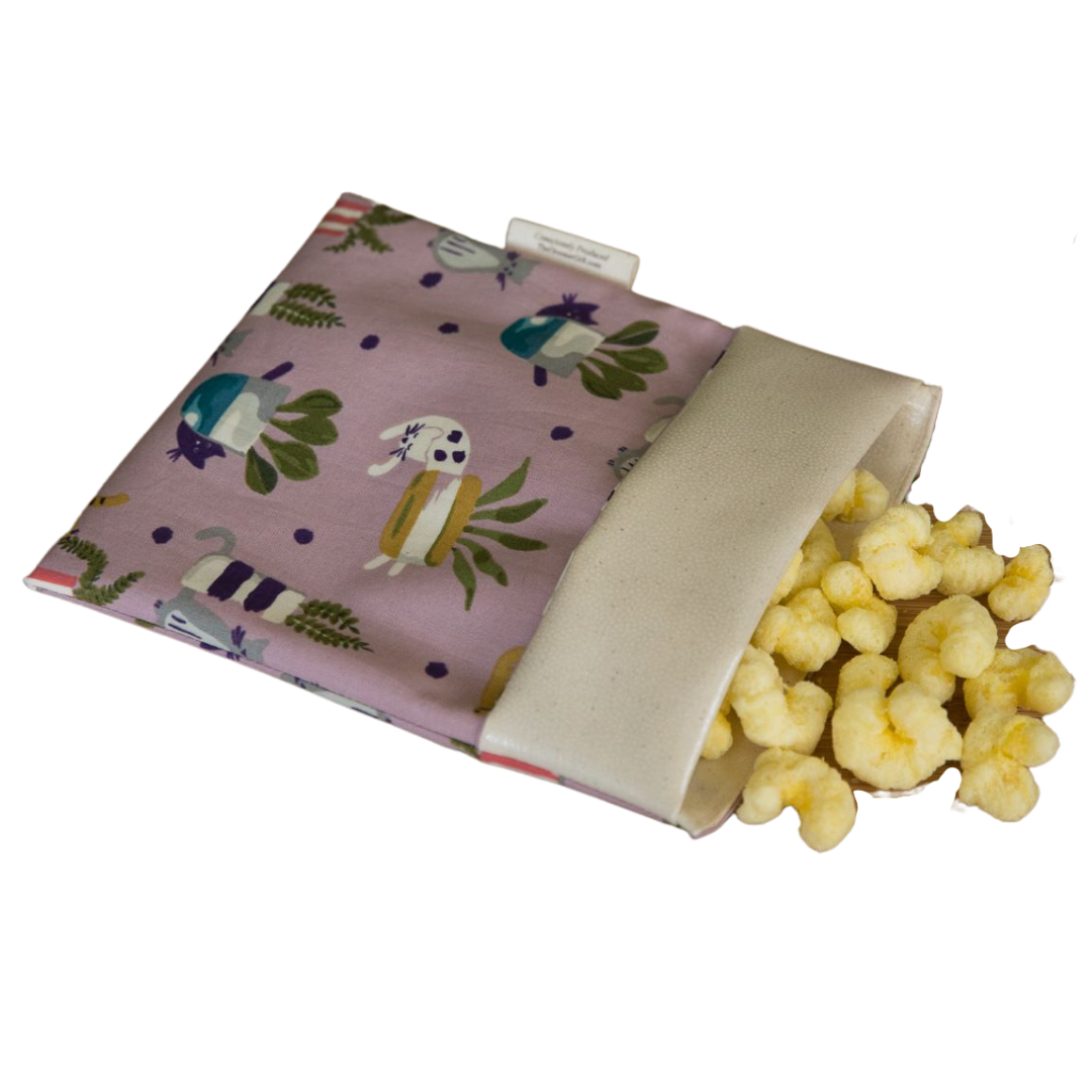 Reusable Snack/Sandwich Bags - Foldover Top
